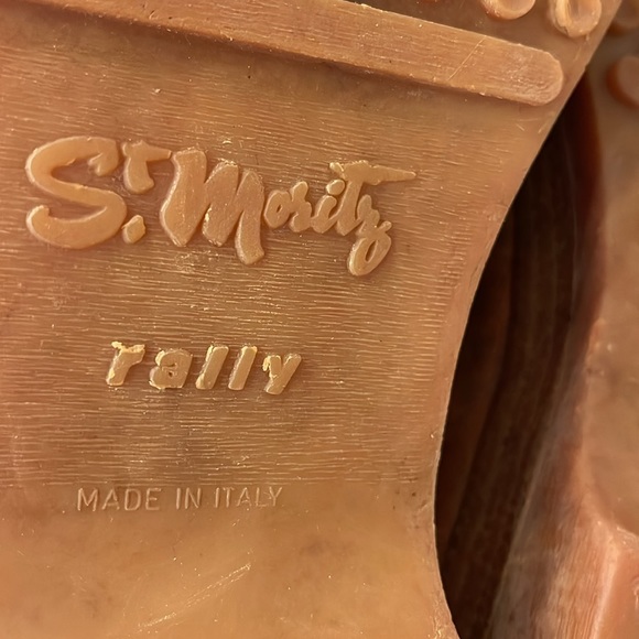 ST MARITZ RALLY Vtg Brown Tan Made In Italy Hiking Mountaineer Boots Mens 11 - Picture 2 of 10